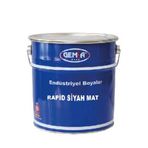 Gemsa Rapid 3 kg Siyah Mat Endüstriyel Boya