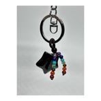 Gemsartdeco Obsidyen Doğaltaş Güç Anahtarliği Charm Yildiz