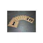 gen GEN10X12 1-10 Kapı Numarası 10X12 Cm Yapışkanlı No 1 Den 10 A Metalik Altınsarı - Kapı