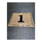 gen GEN10X12 - 1 Kapı Numarası 10X12 Cm Yapışkanlı No 1 Metalik Altınsarı