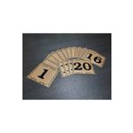 gen Kapı Numarası 10x12 Cm Yapışkanlı No 1 Den 20 Ye Metalik Altınsarı GEN10X12 1-20