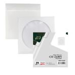 Gen-Of Beyaz 80 gr 100'lü Tutkallı Pencereli CD Zarfı