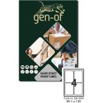 Gen-Of GK-2004 99.10x139 400 Adet Lazer Etiket
