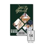 Gen-Of GK-2014 Oval 99.10x38.10 1400 Adet Laser Etiket
