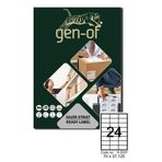 Gen-Of GK-2037 70x37.125 2400 Etiket