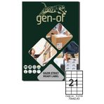 Gen-Of GK-2124 70x42.43 2100 Adet Laser Etiket