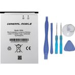 Genaral Mobile Gm 6 Batarya Pil Sıfır Orijinal + Tamir Seti