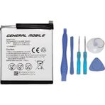 Genaral Mobile Gm 9 Pro Uyumlu Batarya Pil Sıfır Orijinal + Tamir Seti