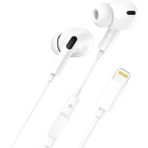 Genax Gürültü Izole Lightning Kulaklık Dayanıklı Kablo | Mikrofonlu Lightning Kablolu Kulaklık, Bluetooth Aktivasyonlu, Konforlu Silikonlu Tasarım