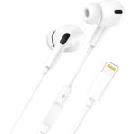 Genax iPhone 6 / 7 / 8 / x Uyumlu Silikonlu Lightning Kulaklık Bluetooth Connect - Beyaz