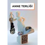Genç 3D Anne Figürlü Dekoratif Terlik Modeli | Anahtarlık Askılı Masaüstü Düzenleyici