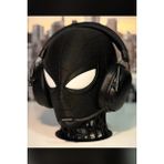 Genç 3D Kulaklık Standı | Örümcek Adam Kafa Modelli Kulaklık Tutucu | Marvel Temalı - Siyah