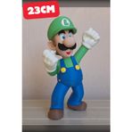 Genç 3D Luigi Figür 23 Cm | Süper Mario Karakter Biblosu | Büyük Boy Nostaljik Oyun Figürü
