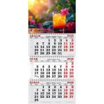 Genç Dijital Baskı 2026 Yılı Buz Gibi Kokteyl ve Çiçekler Gemici Takvimi