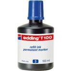 GENC DIJITAL BASKI Eddıng T100 Permanent Kalem Mürekkebi 100 ml - Mavi