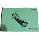 GENC DIJITAL BASKI Plastik Islanmaz Yırtılmaz Kapak 15 Yaprak Resim Defteri 35X50 - Pastel Yeşil