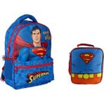 GENC DIJITAL BASKI Superman Okul Çantası ve Beslenme Çantası