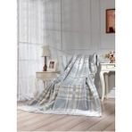 Genç Ev Home Gri Lüks Peluş Battaniye Çift Kişilik 180 x 220 - Gri - Krem - 180 x 220 cm
