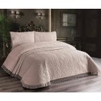 Genç Ev Home Güpürlü Yatak Örtüsü Seti 260 x 240 cm - Cappucino