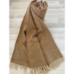 Genç Ev Home Scotch Dizlik - Tv Battaniye 130 x 170 cm Tv, Yün Battaniye - % 100 Saf Yün - Wool - Bej