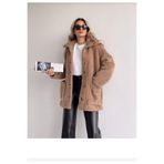 GENÇ MODA Oversize Yakalı Düğmeli Astarsız Içi Dışı Peluş Hırka