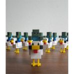 Gencax Chicken Jockey Minecraft Mini Figür - 7 Yaş - 01 Mavimsi
