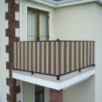 Gencer Home Balkon Demir Perdesi Kuş Gözü Gri Krem Ölçü Seçenekli - 80 x 800 cm