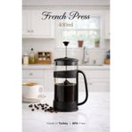 GENCHOME HOMEWARE French Press 400 ml – Filtre Kahve & Bitki Çayı Demliği, BPA Free, Isıya Dayanıklı