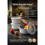 GENCHOME HOMEWARE Qlife Kapaklı Kase, Saklama Kabı 500 ml (1 Adet) | Hava Geçirmez-Sızdırmaz Kapaklı, Şeffaf Pencereli, Bpa Free