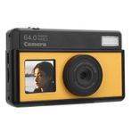 Gençler Için 4K Dijital Kamera Yeni Başlayanlar, 68MP 18X Zoom Retro Dijital Kamera 2,8 inç ekranlı, Ucuz Vintage Cam'ı Birden Filtreli LED Dolgu Işığı Ile Yükselt (sarı siyah)