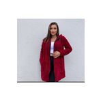gençmode Kapşonlu Peluş Hırka