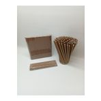 GencPack 6x197 Mm Kahverengi Kağıt Pipet 200 Adet