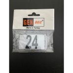 Gendec 4 x 6 cm Yapışkanlı No 1'den 24'e Raf, Posta Kutusu, Dolap, Ayakkabılık, Kapı Numarası Için