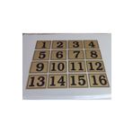 GENDEC 6x8 Cm Yapışkanlı No 1'den 16'ya Raf, Posta Kutusu, Dolap, Ayakkabılık, Kapı Numarası GEN2000-16