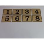 Gendec 6x8 cm Yapışkanlı No 1'den 8'e Raf, Posta Kutusu, Dolap, Ayakkabılık, Kapı Numarası