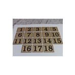 GENDEC Yapışkanlı No 1'den 18'e Kadar Raf, Posta Kutusu, Dolap, Ayakkabılık, Kapı Numarası 6x8 cm GEN2000-18
