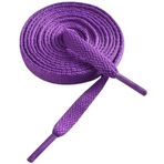 Gendewiner Düz spor ayakkabı bağcığı, 8 mm genişliğinde, düz ayakkabı, spor ayakkabısı, koşu ayakkabısı için, 38 Koyu Eflatun, 160