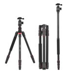 Genel 153cm/60in Taşınabilir Kamera Tripod Standı Ayrılabilir Monopodlu Alüminyum Alaşımlı 360° Dönebilen Bilyalı Kafa DSLR Kamera için Taşıma Çantalı 10kg/22 Yük Kapasitesi Video Kamera Alı