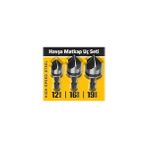 Genel 3 Parça Havşa Matkap Ucu Seti, Çelik, 12MM-16MM-19MM, Phillips Başlı Vidalar Için, Stand