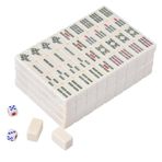 Genel 30mm Taşınabilir Küçük Boy Mahjong Seti Seyahat Geleneksel Çin Oyunları Kiti Kapalı Eğlence Akuarları