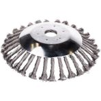 Genel 8 İnç Çelik Tel Fırça Seti, 3 Parça Metal Yabani Ot Kesici Başlık, Motorlu Tırpan için Kıyı Temizleme Aparatı, 17.78 cm, Sert Metal Tel Yapı