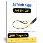 Genel A4 Teksir Kağıdı 200 Sayfa