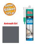 Genel Amaçlı Antrasit Gri Akrilik Mastik Silikon 325 Gr Kapı Pencere Pvc Montaj Yalıtım Yapışma