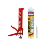 Genel Amaçlı Soudal Şeffaf Silikon + Plastik Silikon Tabancası 280 ML