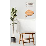 Genel Antialerjik Biyeli Silikon Yastık, 2 Adet, 50x70 cm, 900 gr, Mikrofiber, Beyaz, Boncuk Elyaf Dolgu, 30 Derecede Yıkanabilir