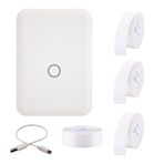 Genel D110 Etiketleme Makinesi Mini Cep Termal Etiket Yazıcısı 4 Etiket Rulosu ile Hepsi Bir Arada BT Bağlantı Prens Etiketi DIY Tarih Dergisi Çalışması Etiket Etiketleme Makinesi iOS ile Uyumlu