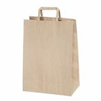 Genel Flat Saplı Kraft Kağıt Çanta 28x17x29 - 25 Adet