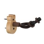 Genel Gitar Askısı Duvara Montaj Kanca Tutucu Bas Akustik Gitar Elektro Gitarlar için Stand Braketi Ukulele (Gitar Şeklinde Ahşap Duvar Montajı + Metal Boyunduruk)