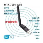 Genel Kablosuz USB Wifi Anten 5 Dbi Orjinal 2.4 Ghz 150 Mbps Wi-Fi Anten - Siyah