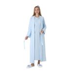 Genel Kadın Hamile Gecelik ve Sabahlık Seti, Viskoz, Desenli, Kuşaklı, 2'li Set, Pregnant Clothing-2312 (XL)